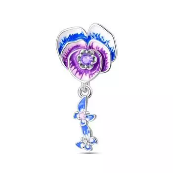 Новый 925 Серебряный кулон Фаленопсис Бусины DIY Стиль Ювелирные изделия Аксессуары Браслет Очаровательный Подарок