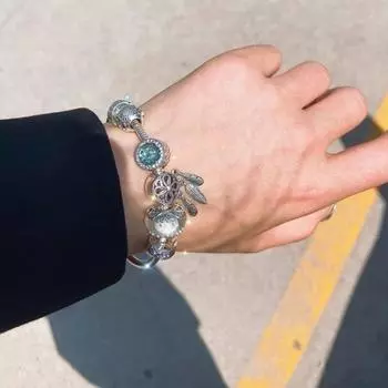 Новый 925 стерлингового серебра 100% настоящая застежка змея кость цепь браслет шарм женский подлинный шарм ювелирные изделия для женщин подарок 17cm