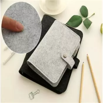 Новый A5 A6 фетровый блокнот в оболочке из ткани, блокнот из ткани, папка-регистратор, блокнот, держатель для бумаги, портативный ежедневник, канцелярские принадлежности, подарок A6 светло-серый
