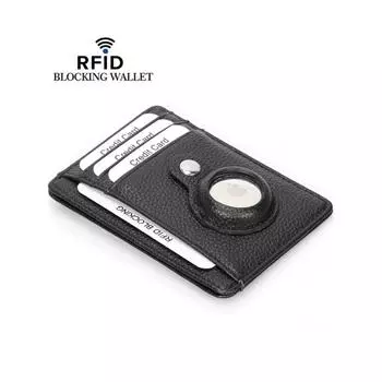 Новый airtag apple tracker card bag RFID anti-theft brush multi-card anti-lost positioning защитный чехол кошелек женский