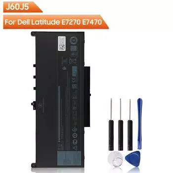 Новый аккумулятор J60J5 для Dell Latitude E7470 E7270 R1V85 MC34Y MC34Y 451-BBSX 55 Втч 6874 мАч Сменный аккумулятор для ноутбука + инструмент