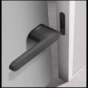 Новый экологический дверной замок, магнитный, бесшумный, простой дверной замок, дверной замок для спальни, современная простая дверная ручка With a key-1-60mm