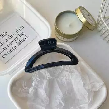 Новый элегантный акриловый большой зажим-краб для женщин Инс Простой модный ретро полый веерообразный зажим для волос Аксессуары для волос для девочек