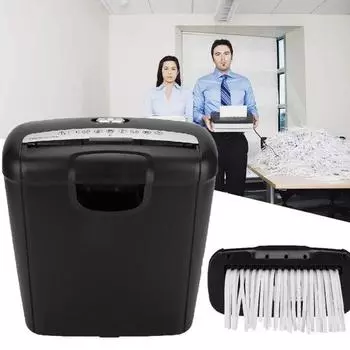 Новый электрический измельчитель бумаги 220 В для домашнего офиса, уничтожение документов, кредитных карт и документов MINI SIZE-USB чёрный