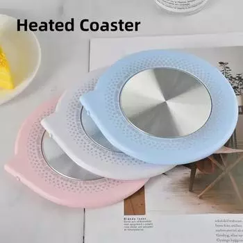 Новый электрический нагреватель для кофейных чашек, подогреватель кружек с USB-подогревом, домашний офис, подставка для молока и воды, подогреватель для чашек, подставка для кружек с постоянной температурой синий