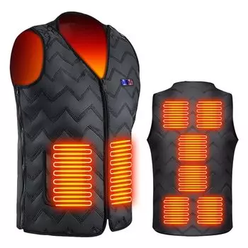 Новый электрический обогреватель с экстремально низкими температурами, 3 уровня, передний и задний, независимый, подогрев, для холодной погоды, USB, электрический подогрев, унисекс, нет [Nowala]