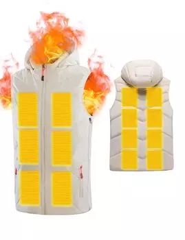 Новый электрический подогрев, электрический подогрев, внутренний электрический подогрев, USB спереди и сзади, 3 уровня температуры, быстрая защита от ветра, полностью подходит для поездок на работу или