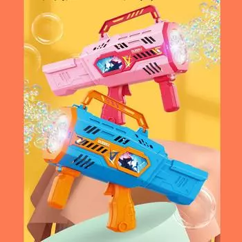 Новый электрический пузырьковый пистолет астронавта, мультяшная рыбка, машина для пузырей, игрушка, машина для пузырей со светом, игры для вечеринок на открытом воздухе, подарок для детей