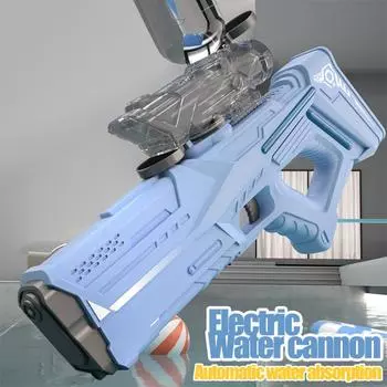 Новый электрический водяной пистолет, игрушечный водяной пистолет для стрельбы, полностью автоматический водяной пистолет, летняя водная пляжная игрушка для бассейна для детей и мальчиков красный