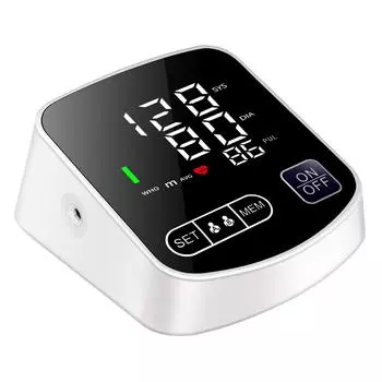 Новый электронный тонометр, автоматический интеллектуальный светодиодный полноэкранный высокоточный монитор артериального давления с большим экраном на плече as the picture