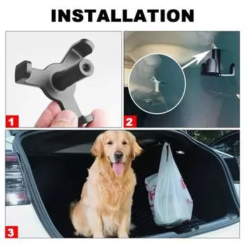 новый алюминиевый крючок для сумки для покупок в багажнике для Tesla model 3 2018-2025 автомобильный прицеп крючок для сумки для покупок в багажном отделении перчаточный мешок серебряный