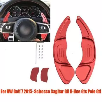 Новый алюминиевый руль, удлинитель переключателя передач, замена для VW Golf7 Golf 7 GTI R MK7 Scirocco 2015, аксессуары серебряный