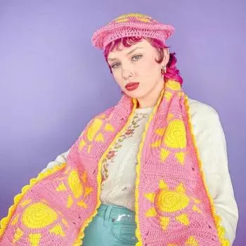 Новый американский одноглазый забавный пуловер-балаклава для взрослых, связанный вручную