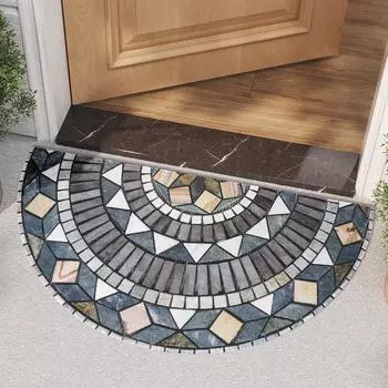 Новый американский полукруглый коврик для входной двери, противоскользящий коврик для ковров, песок, скребок 45*90cm
