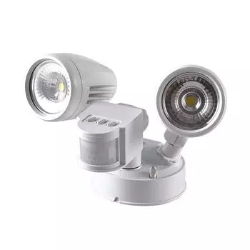 Новый энергоэффективный водонепроницаемый яркий светодиодный уличный настенный светильник высокой мощности с датчиком движения PIR - идеально подходит для максимальной безопасности в G 21-30W белый