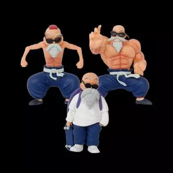 Новый аниме Dragon Ball Рисунок Мастер Роши Фигурка Укрепление мышц Форма Игрушки Подарки Модель из ПВХ Коллекционный орнамент