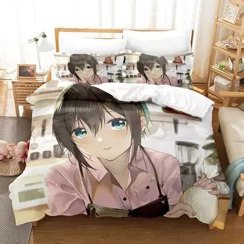 Новый аниме-комплект D4DJ All Mix Bedding Set Single Twin Full Queen King Size Bed Set Adult Kids Bedroom Duvet cover Sets Home Textile EU Twin 135x200cm