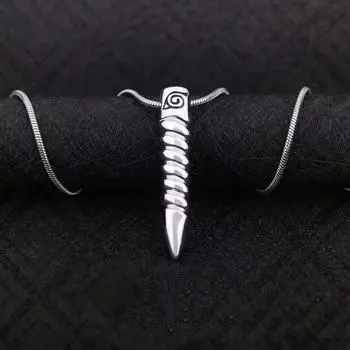 Новый аниме символ Конохи Хокаге Какаши Узумаки Боруто ниндзя косплей ожерелье S925 серебряный кулон ювелирные украшения аксессуары necklace