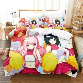 Новый аниме The Familiar of Zero Постельное белье Single Twin Full Queen King Size Bed Set Adult Kid Bedroom Duvet cover Sets Anime Bed EU Twin 135x200cm