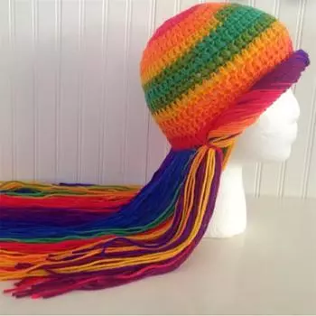 Новый анимированный персонаж, связанный вручную крючком, шляпа-парик с пикулями из Металлопокалипсиса Adult 57-59cm