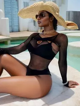 Новый эротический боди сексуальное сетчатое обтягивающее нижнее белье для женщин прозрачный соблазнительный сексуальный рыболовная сеть комбинезон костюм женская пижама XXS