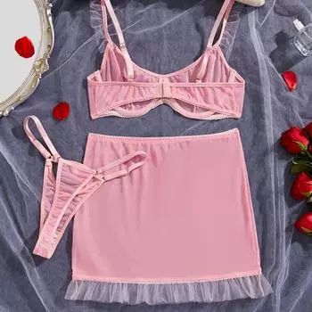 Новый эротический чистое желание сексуальный эротический костюм стринги юбка S