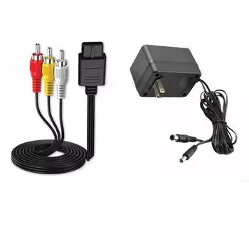Новый AV RCA Аудио+Кабель переменного тока Адаптер питания Шнур для игры Super Nintendo SNES