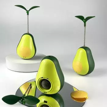 Новый Авокадо Стакан Еда Течь Игрушка Кошка Скрежет Зубами Лизать Мятный Мяч Самостимулирующая Игрушка Для Кошек 8*8*10cm