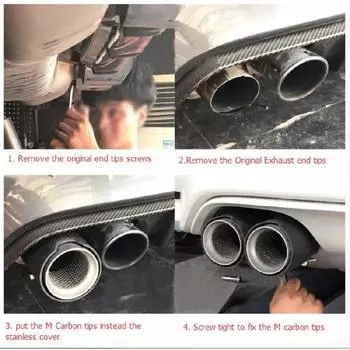 Новый Автомобиль Карбоновое Волокно Наконечники Выхлопной Трубы 71мм В 90 ВЫХОД