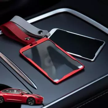 Новый автомобильный держатель для ключей из алюминиевого сплава, защитный чехол, полное покрытие, аксессуары для Tesla Model 3 Model Y красный