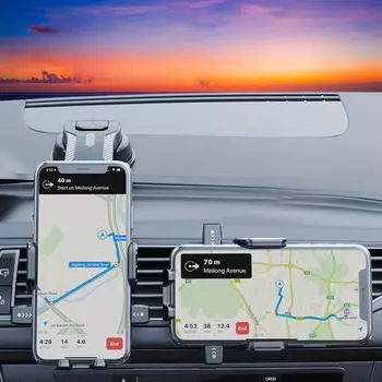 Новый автомобильный держатель для телефона, навигационный кронштейн для воздуховыпускного устройства, кронштейн на присоске с автоматическим замком