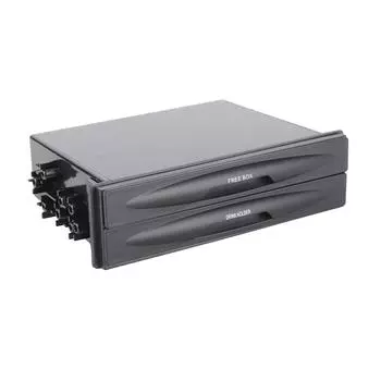 Новый автомобильный двухслойный карманный держатель для стакана с радиоприемником, ящик для хранения