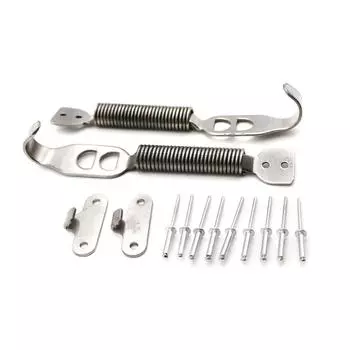 Новый Автомобильный Гоночный Крепеж Крючок Капота Штифт Замок Защелка Пружинный Фиксатор Комплект Серебристый Ремонт