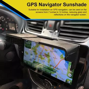 Новый автомобильный GPS солнцезащитный козырек с антибликовым покрытием, универсальный навигационный козырек для автомобильного GPS-навигатора с диагональю 7–12 дюймов, автомобильный радиоплеер CHINA