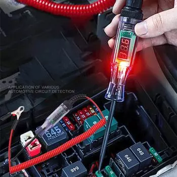 Новый автомобильный грузовик напряжение цепи тестер авто 6V 90V инструменты автомобильный диагностический зонд испытательная ручка лампочка электрическая измерительная ручка инструменты