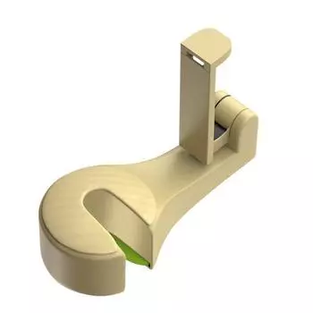 Новый автомобильный крючок на заднем сиденье, держатель для телефона, универсальная вешалка для продуктовых сумок и сумок XYZ бежевый