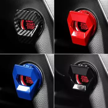 Новый автомобильный переключатель запуска и остановки двигателя, крышка, декоративные автомобильные аксессуары, кнопочный липкий чехол для салона автомобиля, Стайлинг автомобиля