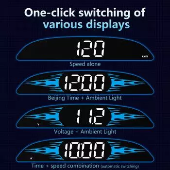 Новый автомобильный спидометр OBD HUD, проекционный дисплей B2, многофункциональный автомобильный диагностический детектор, спидометр чёрный