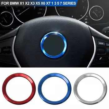 Новый автомобильный стиль украшения кольцо рулевое колесо круг наклейка для BMW M3 M5 E36 E46 E60 E90 E92 X1 F48 X3 X5 X6 красный