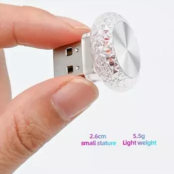 Новый автомобильный USB-светильник, декоративные сигнальные огни для автомобиля, подходит для большинства транспортных средств, USB-зарядное устройство, автомобильные лампы, украшения красный