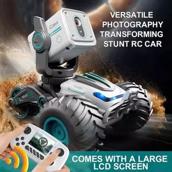 Новый автомобиль с дистанционным управлением и экраном, может снимать фото и видео, FPV High Definition 720p Remote Dialogue Smart Offroad Vehicle белый