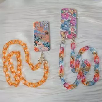 Новый аксессуар для телефона, длинная цепочка для мобильного телефона, анти-потеря, прозрачный ремешок для телефона на плечо, шею, через плечо, держатель для чехла для телефона, цепочка 120CM зелёный