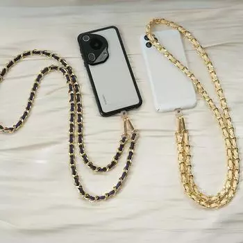 Новый аксессуар для телефона, длинная цепочка для мобильного телефона, защита от потери, универсальный металлический кожаный ремешок на плечо, шею, через плечо, держатель для телефона, цепочка 120CM темно-зеленого