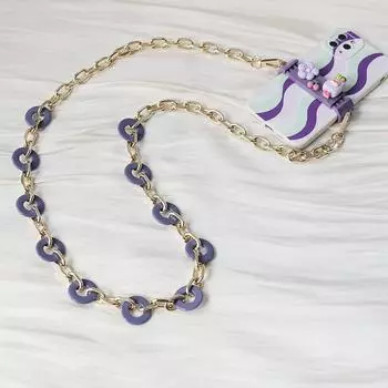 Новый аксессуар для телефона, Запчасти для мобильного телефона, цепочка, анти-потерянный универсальный круглый сплав, плечо, шея, ремешок для телефона через плечо, чехол-держатель 120CM зелёный