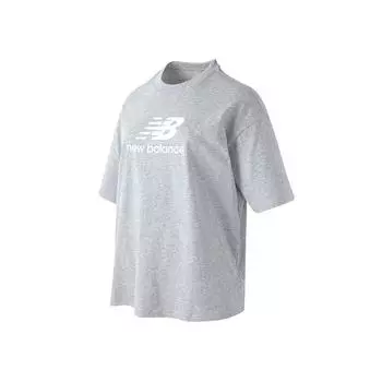 Новый баланс Женская S-образная кофта с коротким рукавом nbned2S062 15 Grey/90