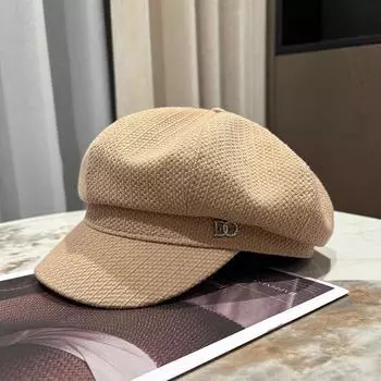 Новый берет женский британский ретро солнцезащитный кепка газетчика в иностранном стиле модная милая восьмиугольная шляпа