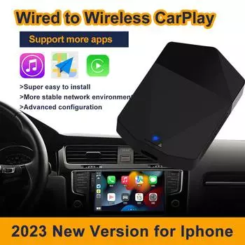 Новый беспроводной адаптер Carplay Ai Box для OEM-автомобильной стереосистемы USB-ключ Plug and Play Smart Link 5G WIFI Wireless Android Auto