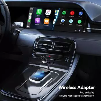 Новый беспроводной адаптер Carplay, беспроводной адаптер Android Auto, автомобильный ключ для Apple Car Play, беспроводной адаптер CarPlay, USB-кабель зелёный