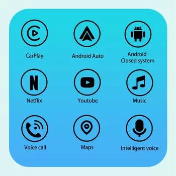 Новый беспроводной CarPlay Smart AI Box 3 в 1, проводной беспроводной адаптер для Android Auto, автомобильные аксессуары для Netflix и Youtub чёрный