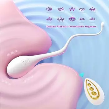 Новый беспроводной головастик с дистанционным управлением, вибрирующее яйцо, женские секс-игрушки, устройство для мастурбации, переносная анальная пробка, вибрационный массажер для клитора, секс-игрушки